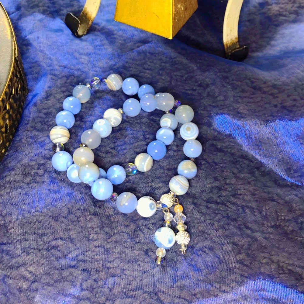 Blue Agate bracelets